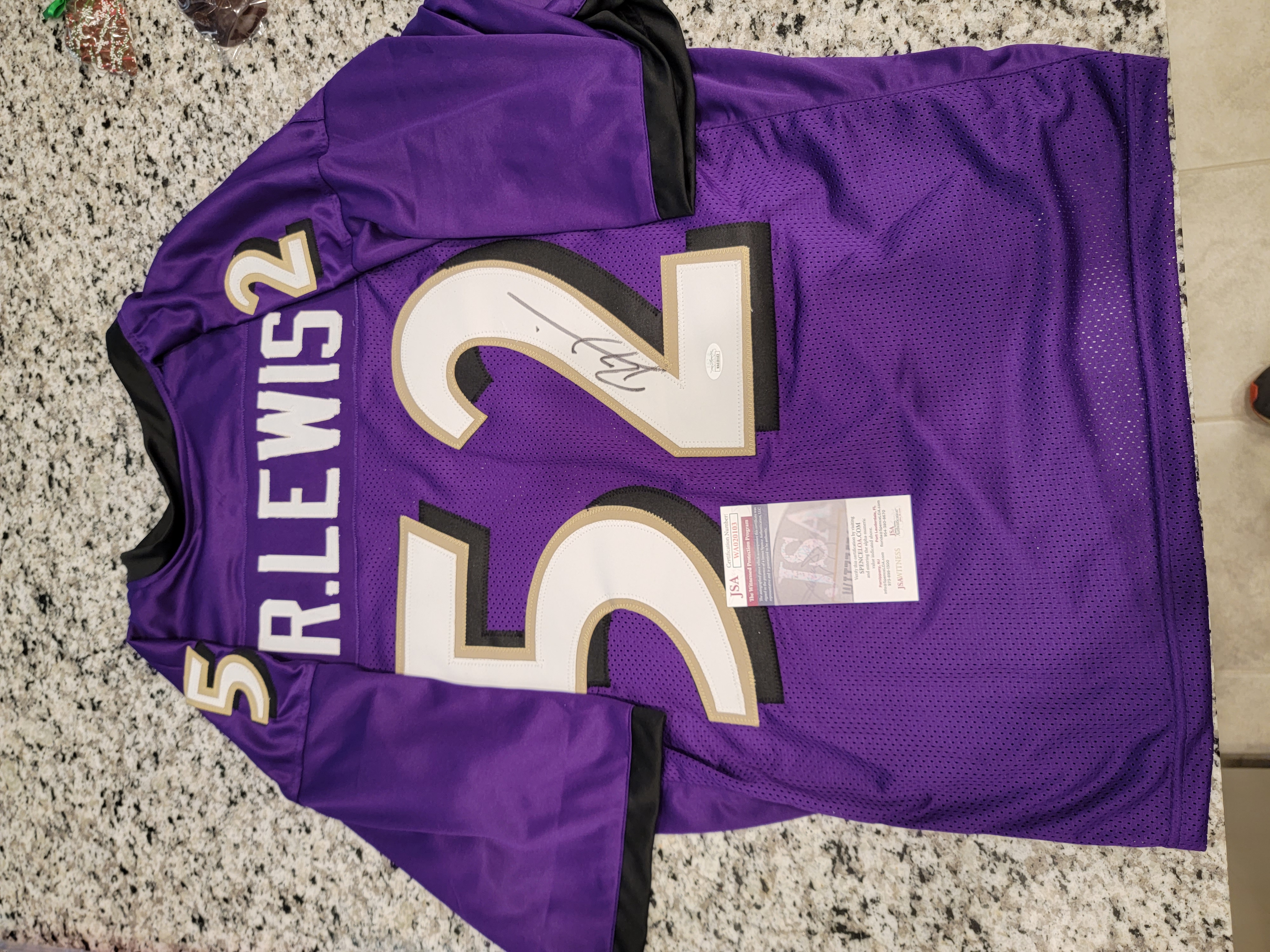 Secure Trade Club - ***LEGACY FANTASY AUCTION!! Ray Lewis Signed Jersey w  JSA Certification!!**** Read Description for Rules