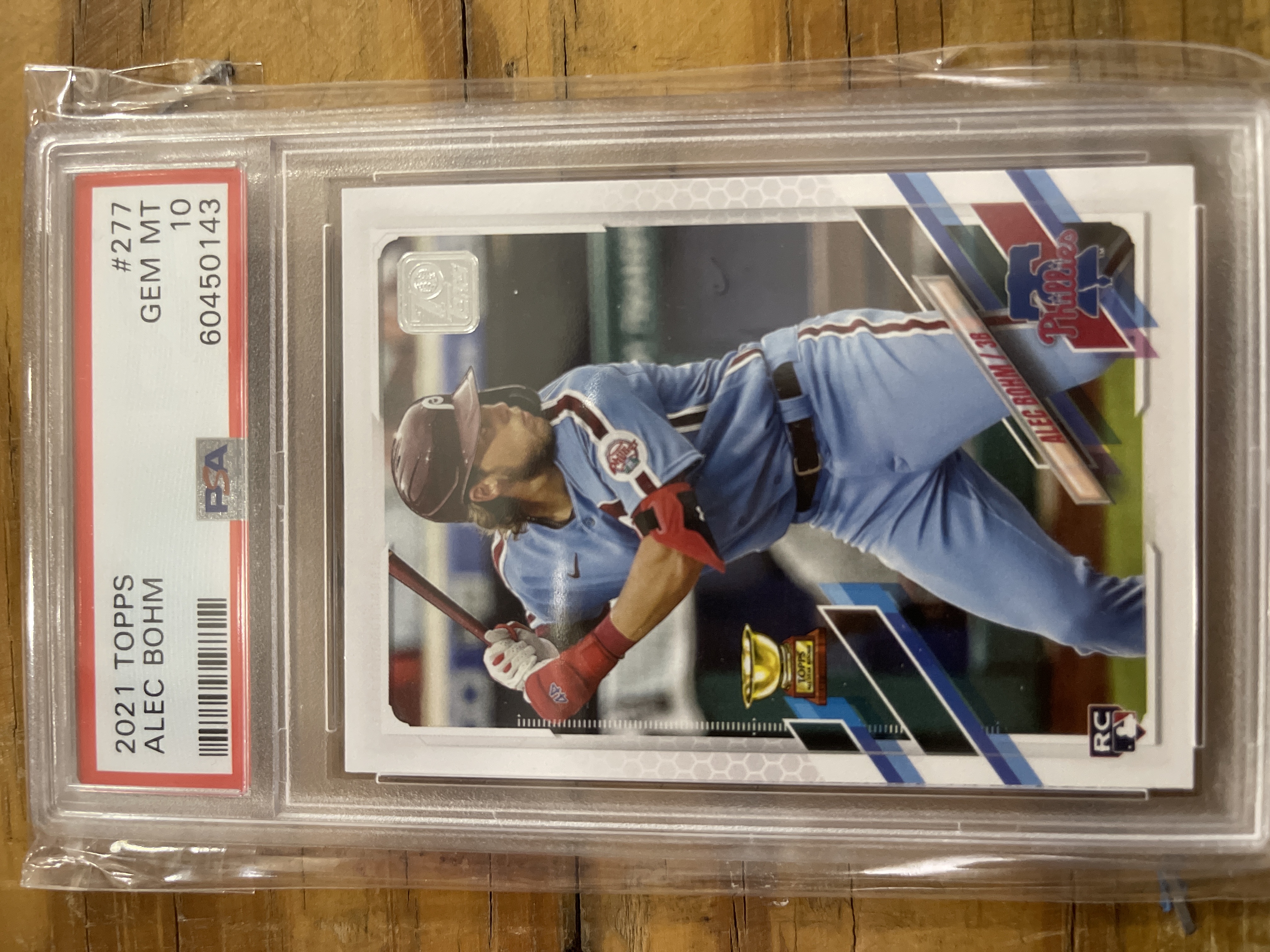 Alec Bohm 2021 Topps Baseball Rookie Card RC #277 Graded