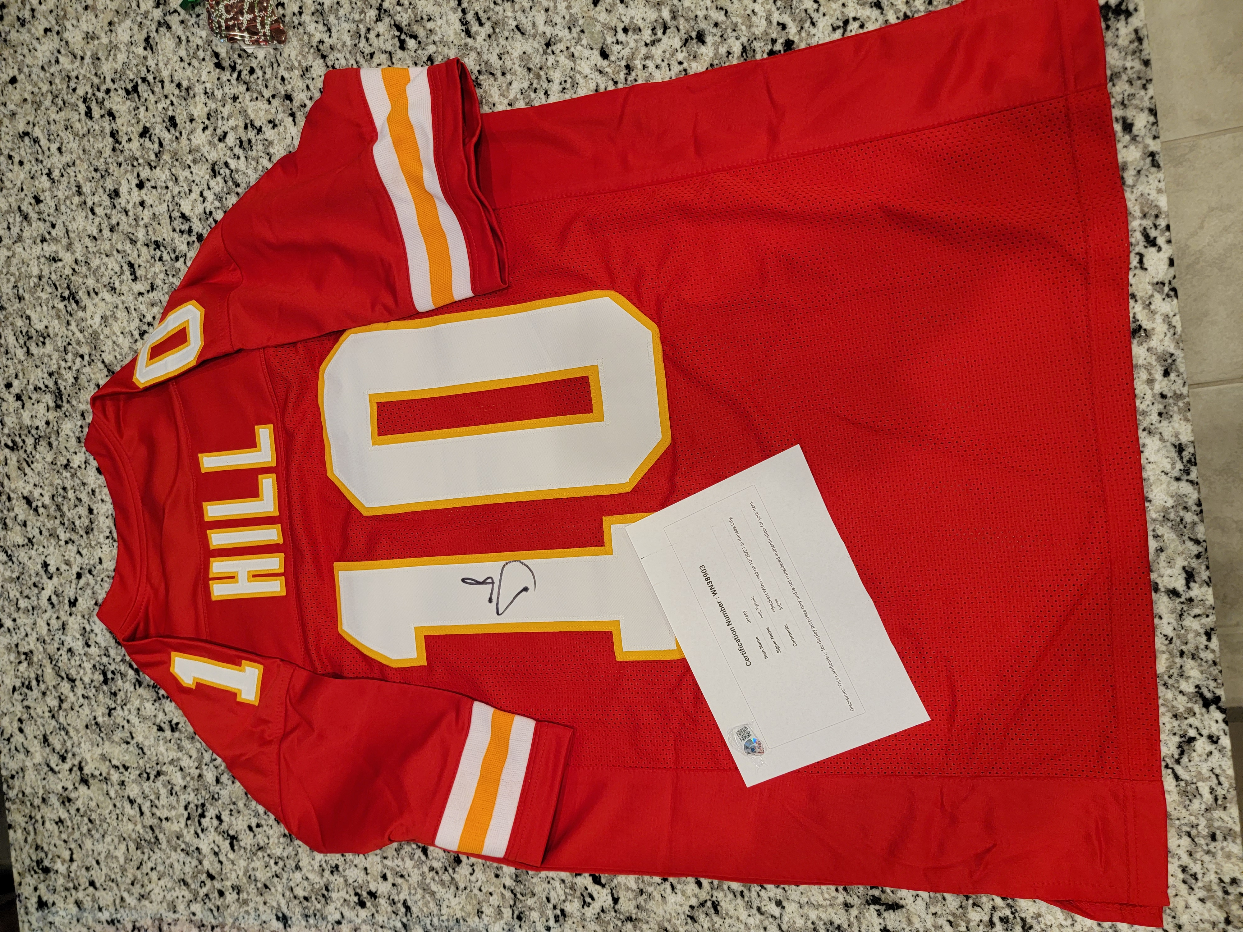 Sold at Auction: *AUTOGRAPHED* KANSAS CITY CHIEFS TYREEK HILL