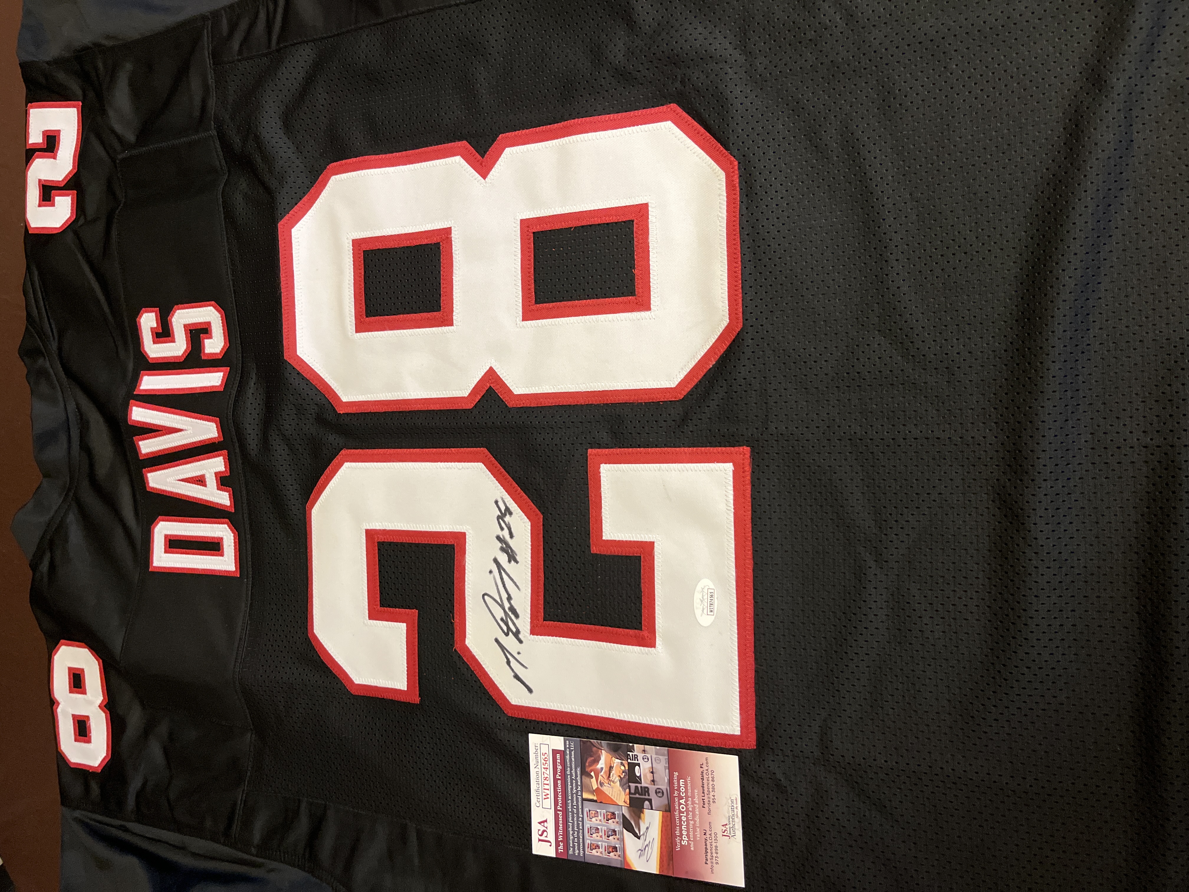 Atlanta Falcons Mike Davis Autographed Signed Jersey Jsa Coa – MVP