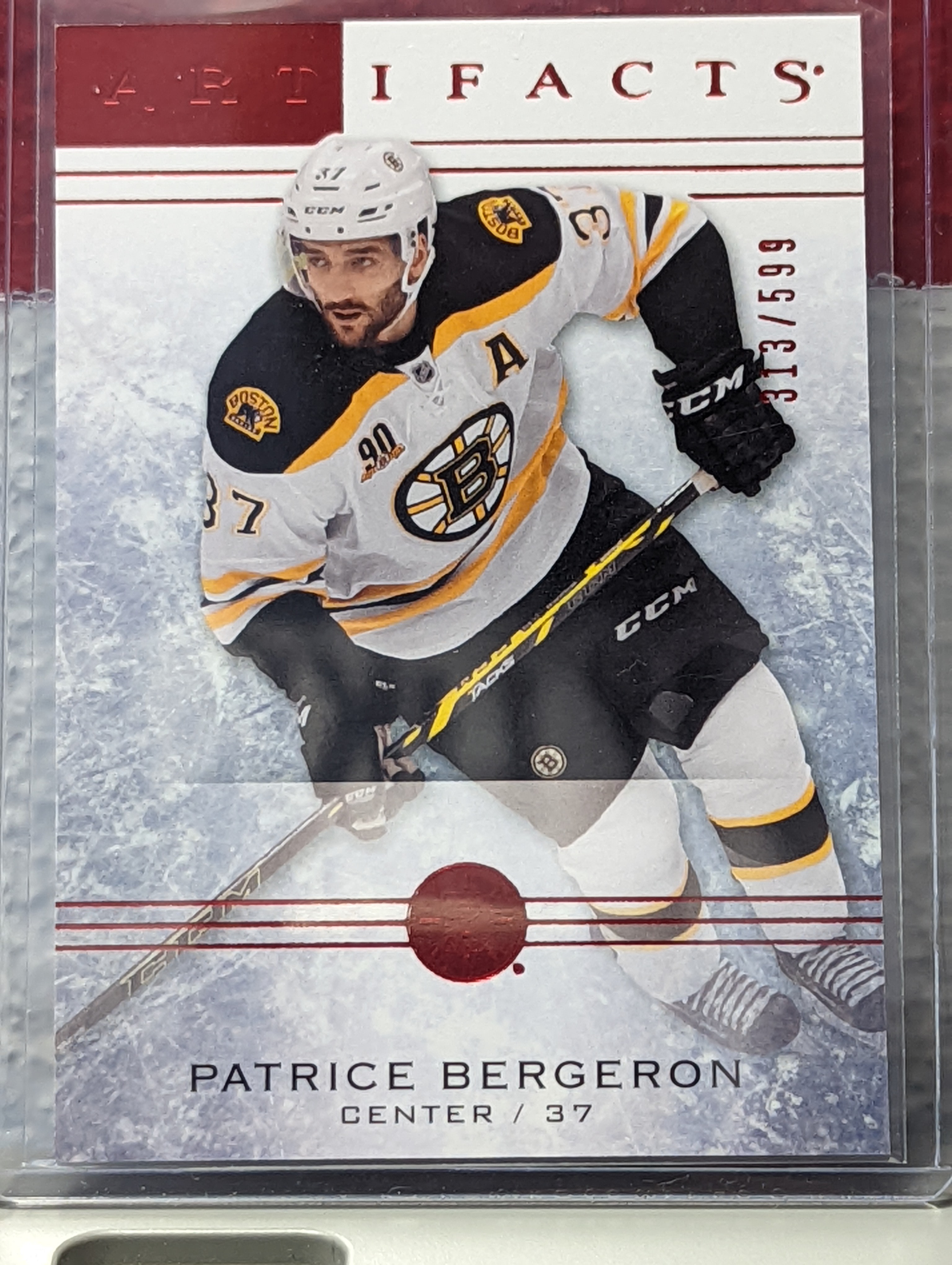 Secure Trade Club - Patrice Bergeron Artifacts UD # card