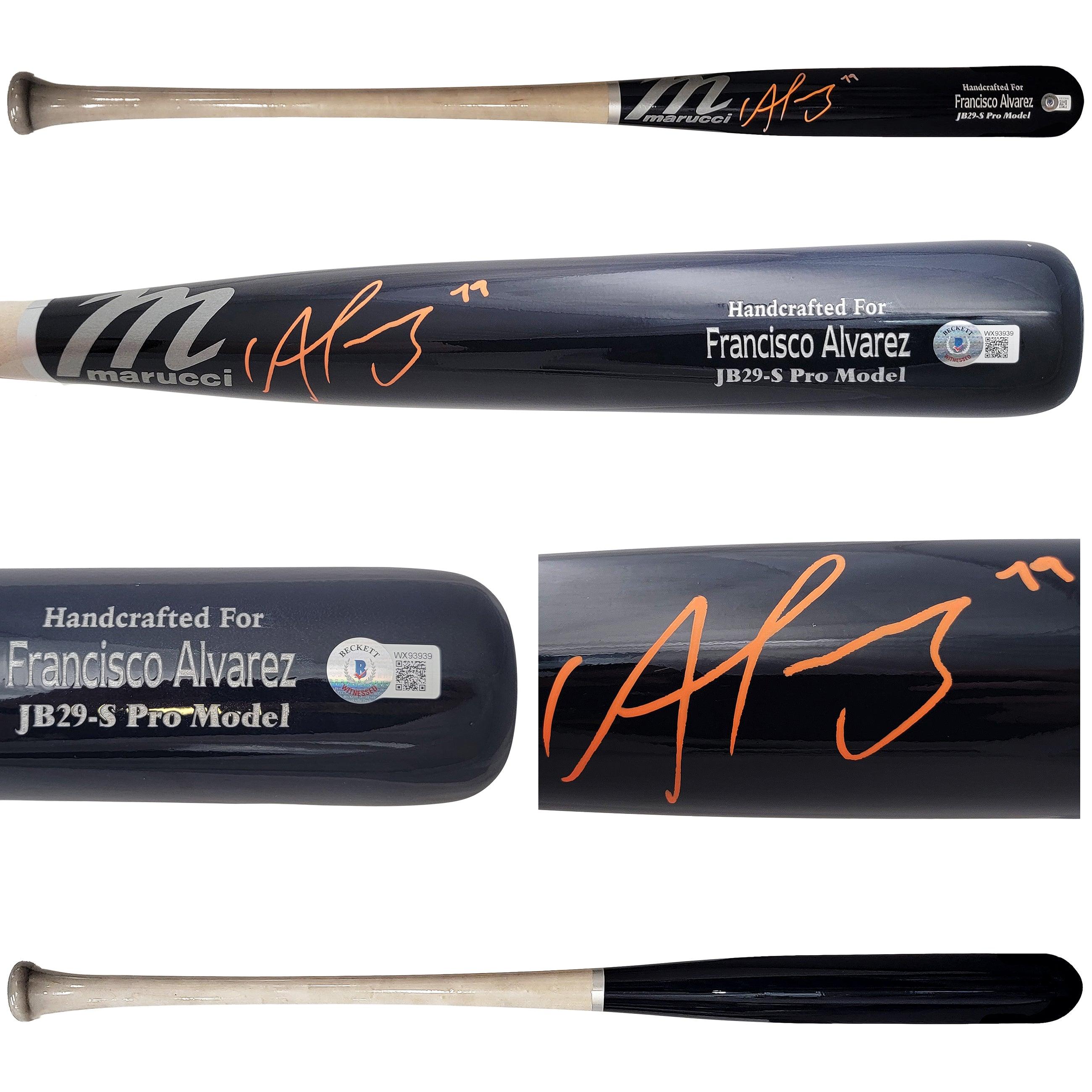 Fernando Tatis Jr. Autographed Black Victus Game Model Bat San Diego Padres  Beckett BAS QR Stock #