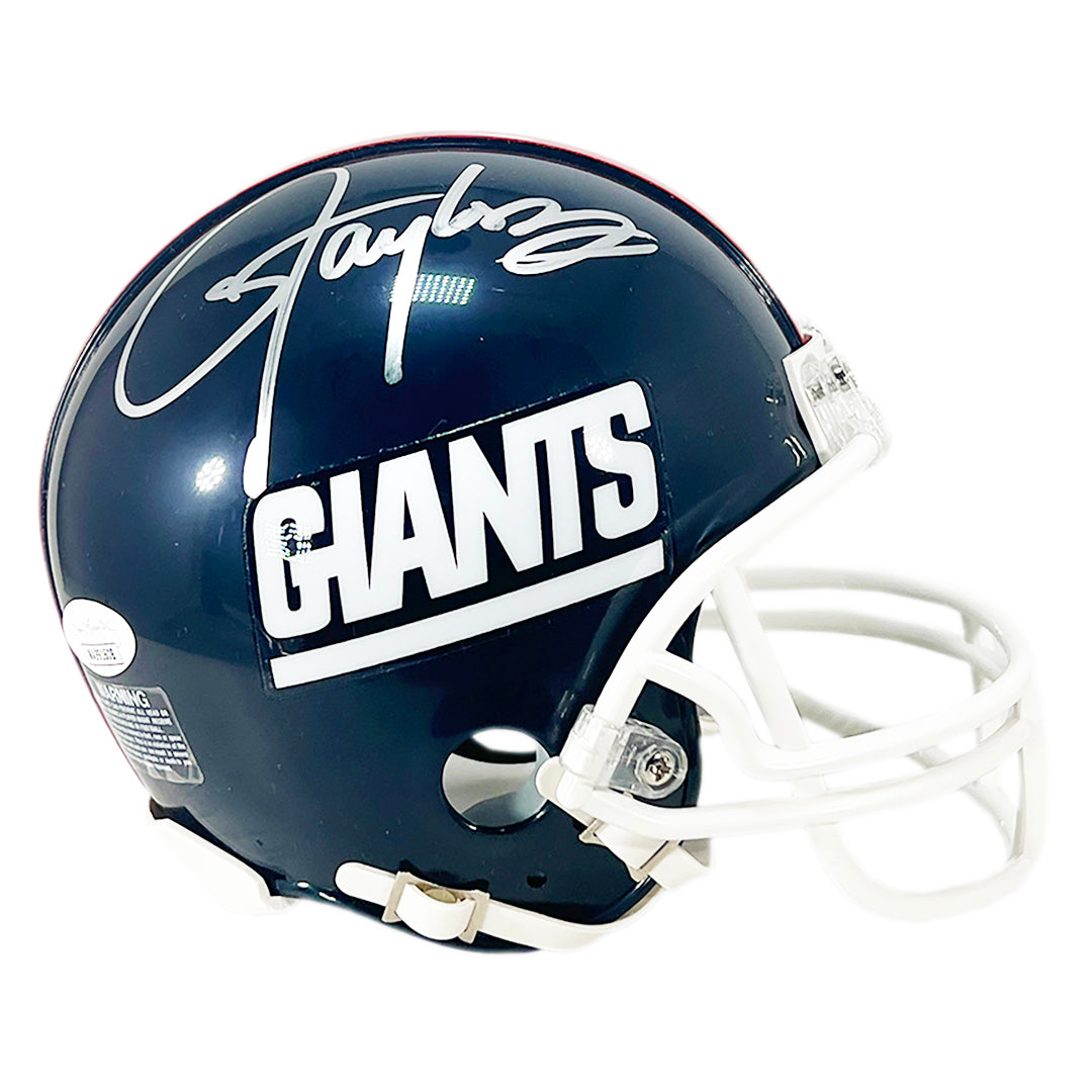 Lawrence Taylor Autographed/Signed Mini Helmet JSA COA New York Giants  Flash A