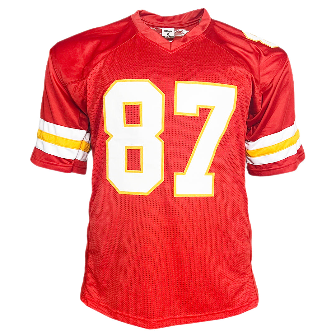 RSA Travis Kelce Signed Kansas City Black XL Football Jersey (Beckett)