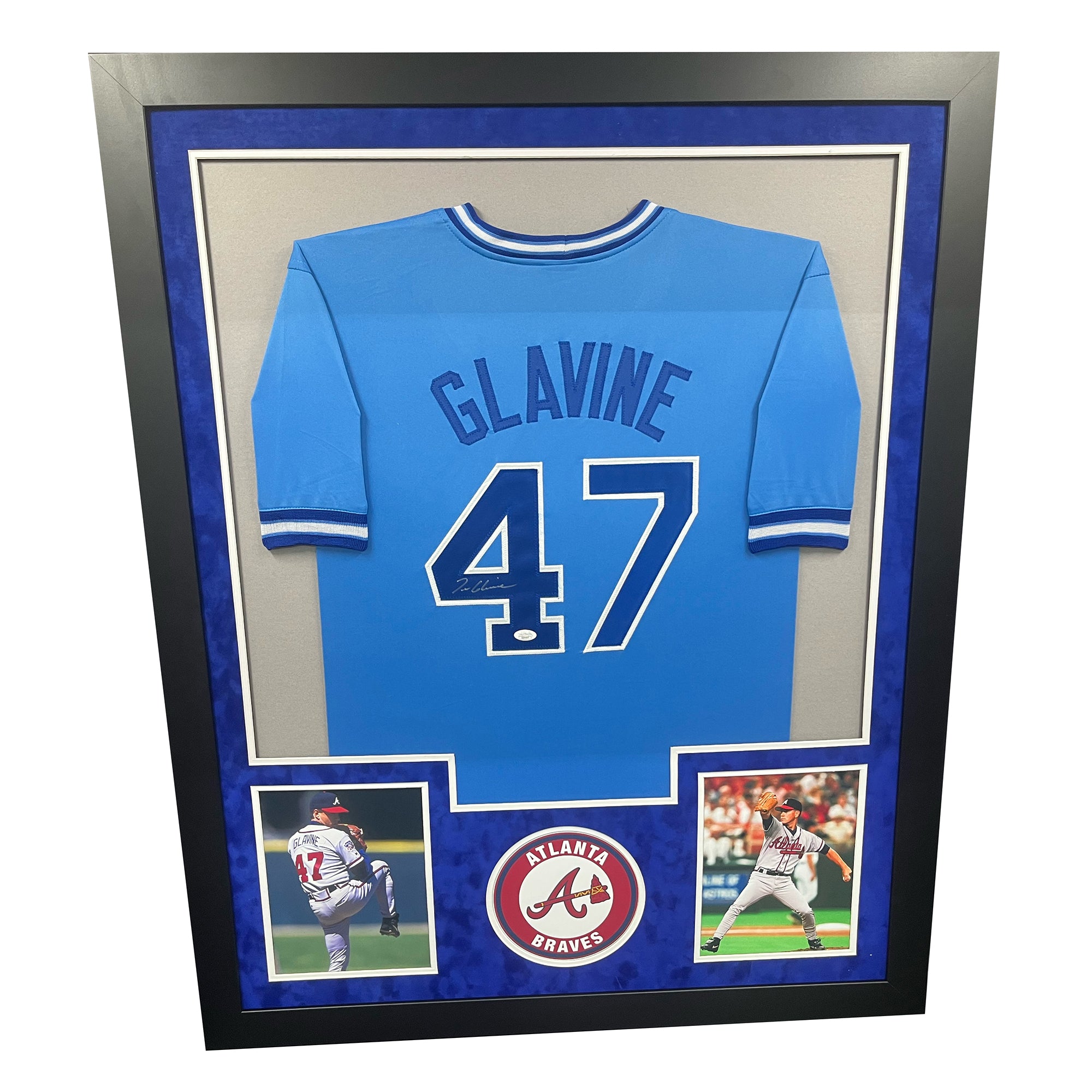 Autographed/Signed Tom Glavine Atlanta Grey Baseball Jersey JSA COA at  's Sports Collectibles Store